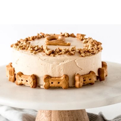Dog food cake